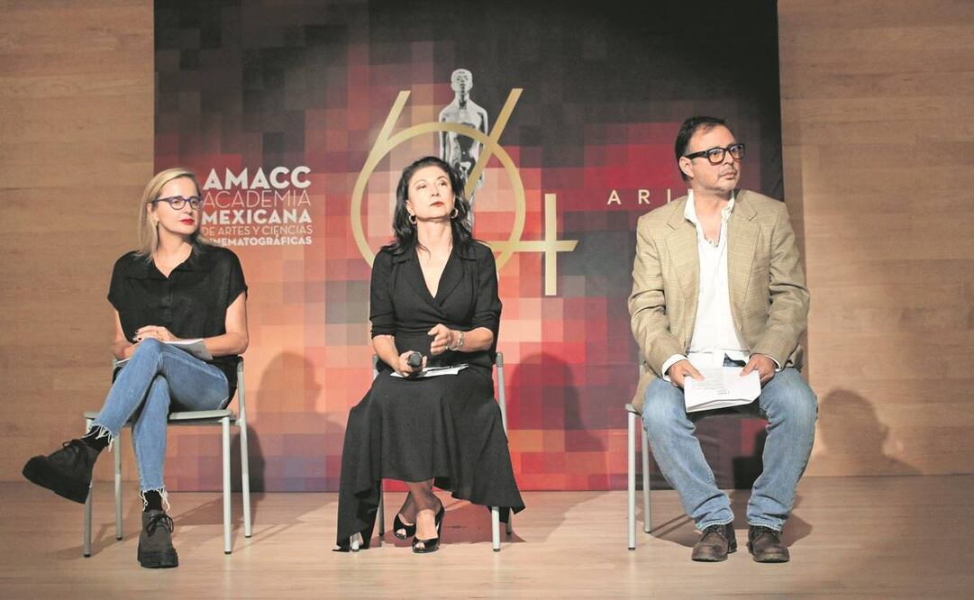Inna Payán, Leticia Huijara y Daniel Hidalgo, representantes de la Academia Mexicana de Artes y Ciencias Cinematográficas. Foto: CLASOS 