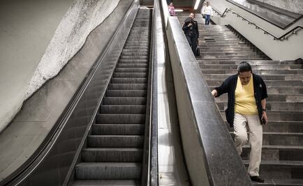 Este viernes operarán escaleras eléctricas de la Línea 7 del  Metro… sólo de subida 