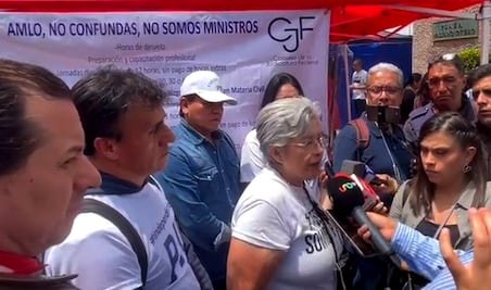 “El partido en el poder tiene mucha más cola que le pisen”, responden paristas del Poder Judicial a Sheinbaum