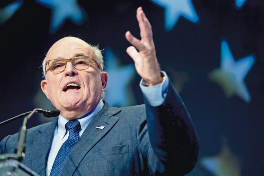 El actual abogado personal de Donald Trump, Rudy Giuliani, quien se niega a que su cliente sea interrogado por el fiscal especial Robert Mueller. ANDREW HARNIK. AP
