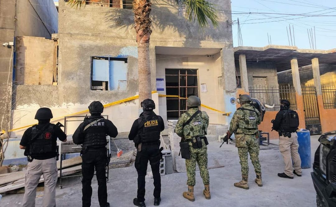 Los cateos contra el narcomenudeo se realizaron en los municipios de García, Pesquería y Santa Catarina, Nuevo León (21/03/2025). Foto: Especial