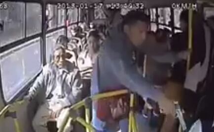 Video. Captan asalto a transporte público cerca de CU