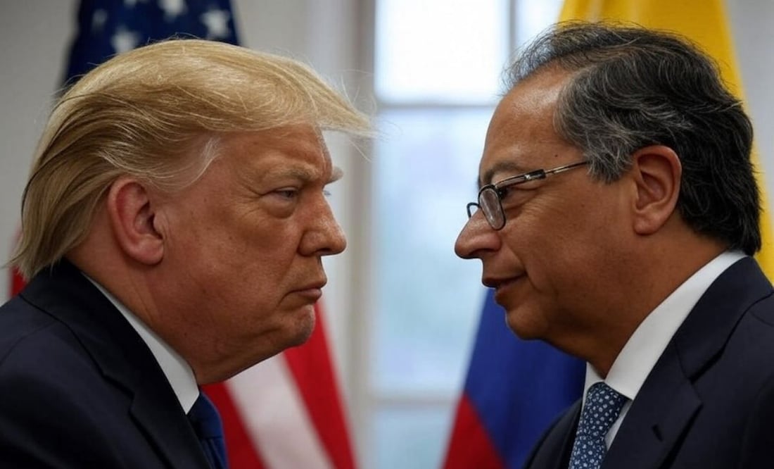 Gustavo Petro afirmó que en EU "todo el que sea Latinoamericano, indígena, negro, va a ser tratado de delincuente". Imagen: Generada con inteligencia artificial