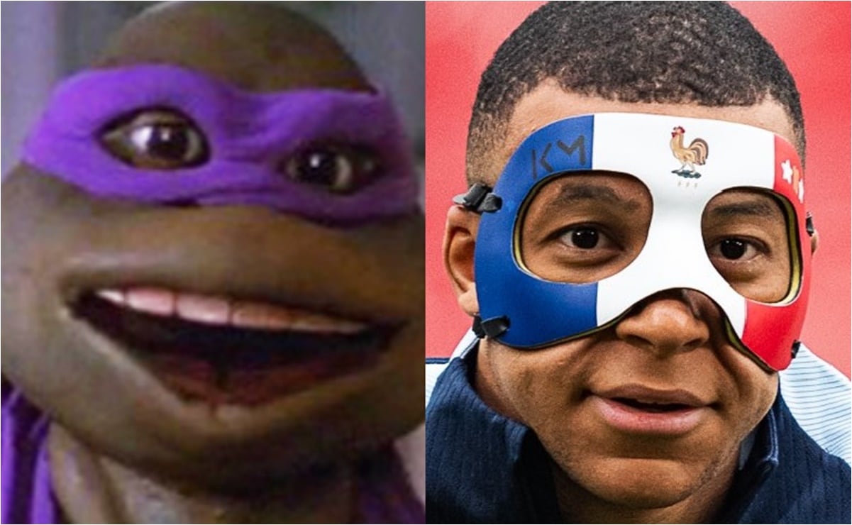 VIDEO Kylian Mbappé luce máscara al estilo de Las Tortugas Ninja en la Eurocopa 2024 El Universal