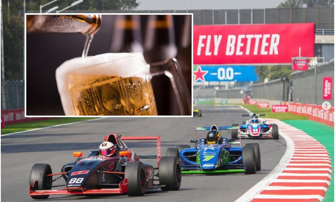 ¿En qué horarios habrá venta de cervezas en el Gran Premio de México de la F1? Foto: Instagram GP de México y Pixabay