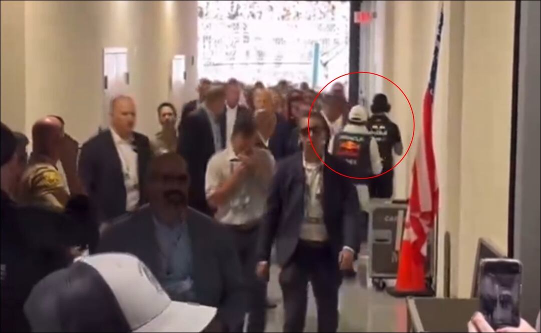 Checo Pérez ignoró a Donald Trump durante el Gran Premio de Miami 2024 - Foto: Captura de pantalla