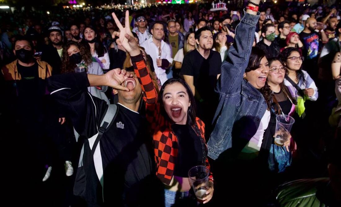 Con perreop 75 mil jóvenes se olvidaron del Covid-19 y sus variantes. Fotos: Germán Espinosa/ EL UNIVERSAL.