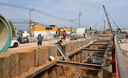 A finales de este mes estará listo el Colector Tejones, en Chalco 