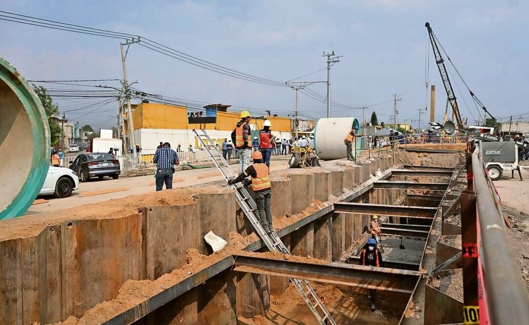El proyecto hidráulico que será concluido el próximo 31 de mayo tiene una inversión total tripartita de 345 millones de pesos, en el que intervienen la Conagua, CAEM y ODAPAS, explicó la edil de Chalco, Abigail Sánchez. Foto: Especial