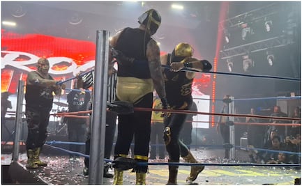 Tinieblas Jr. y Cibernético 'madrugan' a Pirata Morgan e hijo del Solitario para cosechar el triunfo; función de 'Rock & Luchas' en La Maraka 