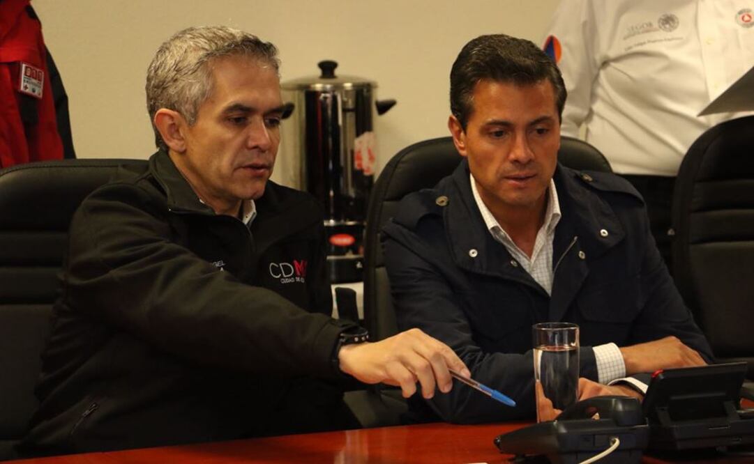 Peña Nieto y Mancera se reúnen en el C5