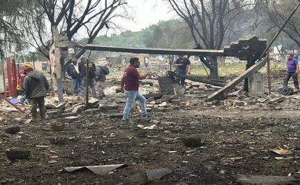 Dan de alta a siete de los ocho lesionados por explosión en La Saucera, Tultepec