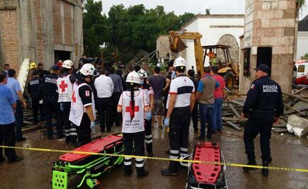 Derrumbe mata a cinco albañiles 