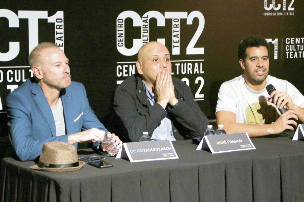 Diego Fainguersch, René Franco e Isaac Salame conforman el stand up. Foto: CARLOS MEJÍA. EL UNIVERSAL