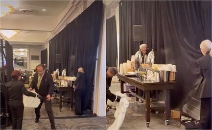 Sala de prensa de los Globos de Oro estuvo a poco de incendiarse: muestra video