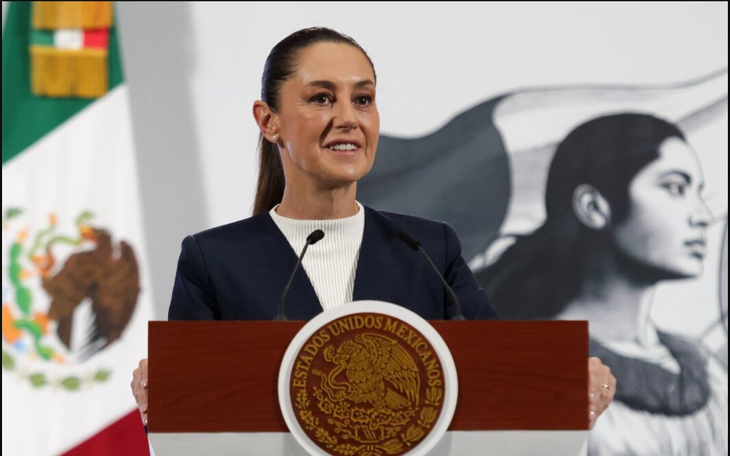La presidenta Claudia Sheinbaum en la mañanera del 18 de junio de 2025. Foto: Carlos Mejía /EL UNIVERSAL