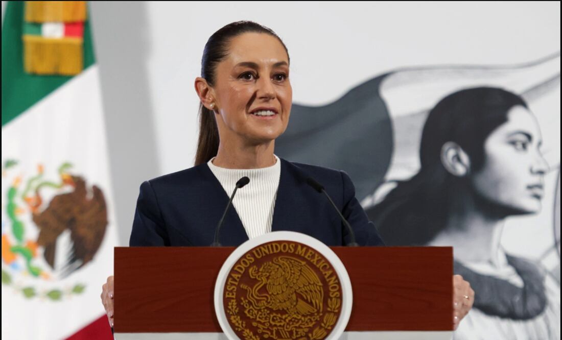 La presidenta Claudia Sheinbaum en la mañanera del 18 de junio de 2025. Foto: Carlos Mejía /EL UNIVERSAL