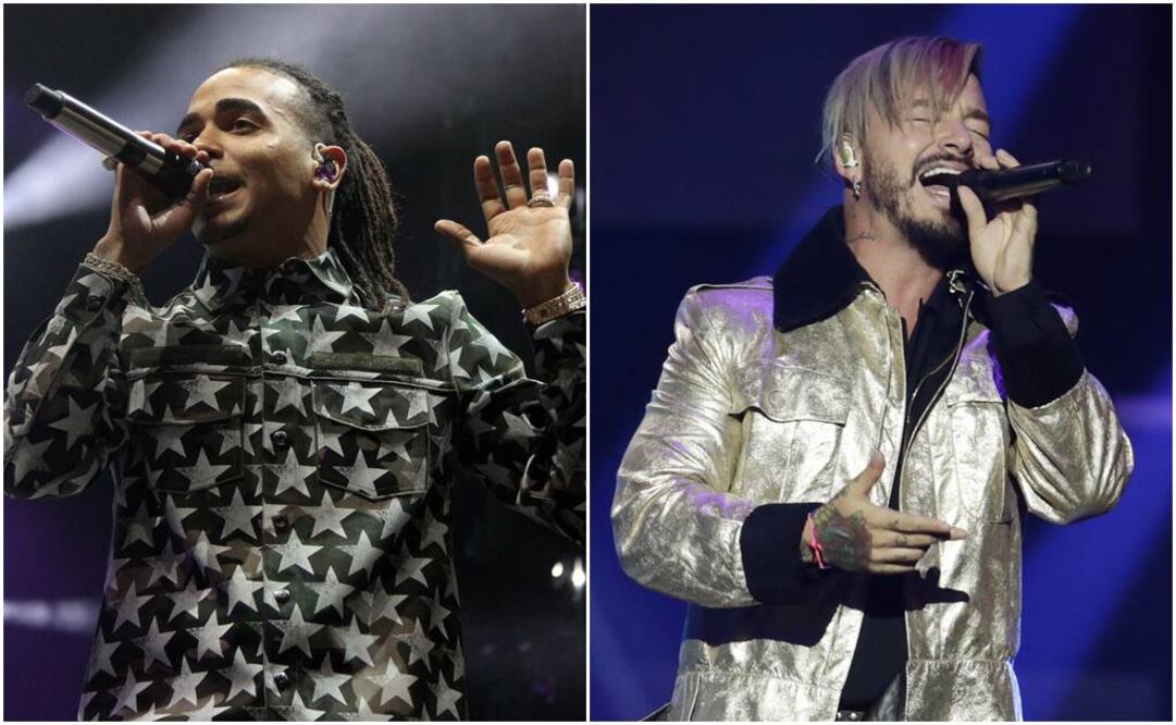 Ozuna y J Balvin . Foto: Archivo 