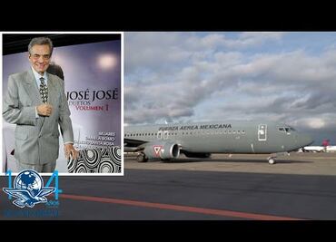 Trasladan restos de José José a México en avión de la Fuerza Aérea