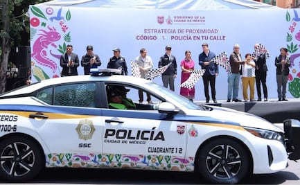 Clara Brugada pone en marcha la estrategia "Código Uno"; policías recorrerán todas las calles de la CDMX
