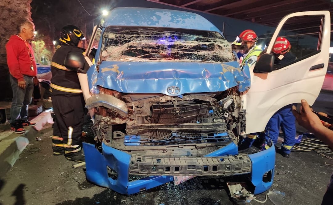 Choque de urvan y góndola en Iztapalapa. Foto: especial