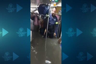 Así se inundó el tren ligero de Guadalajara por las lluvias
