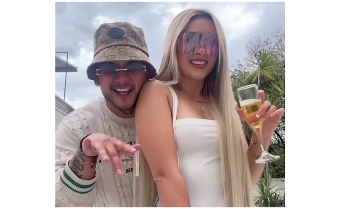 Angie Miller compartió un reel en Instagram al lado de B-King cinco días antes de la desaparición del cantante colombiano. Foto: tomada de Instagram soyangiemilleroficial_