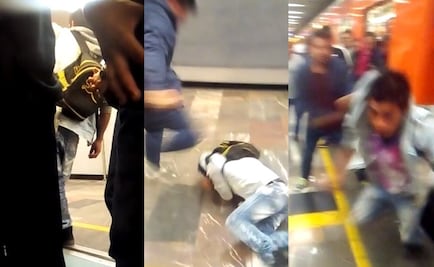 VIDEO. Golpean a sujeto por presuntamente insultar a conductora del Metro