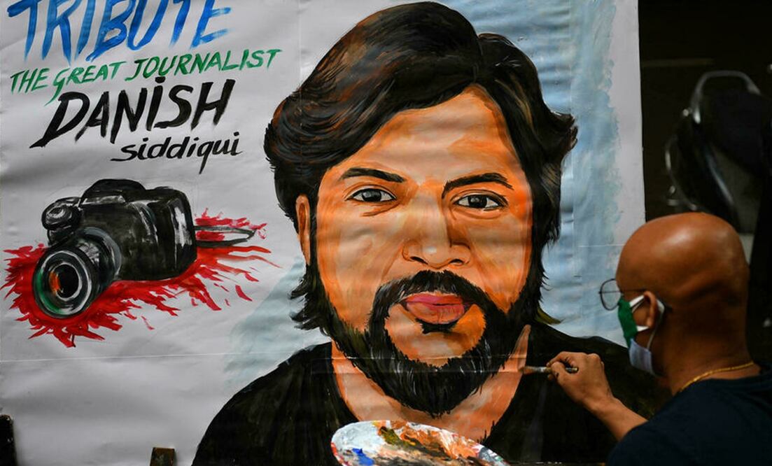 Danish Siddiqui, ganador de un premio Pulitzer, murió este viernes cuando estaba cubriendo los enfrentamientos entre talibanes y fuerzas de seguridad afganas. Foto: AFP