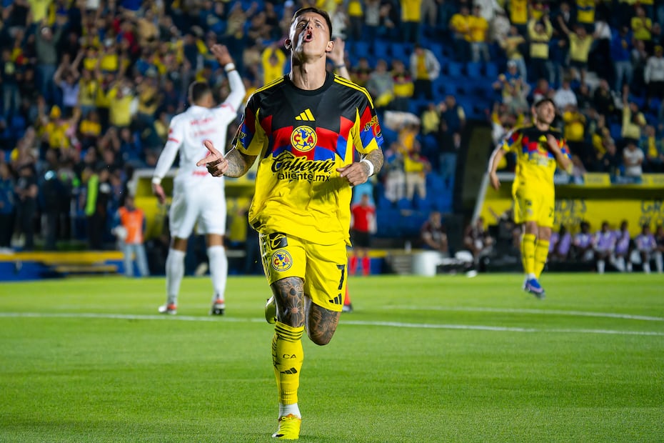 Brian Rodríguez con el América, durante la Primera Ronda de la Copa de Campeones de la Concacaf - Foto: Imago7