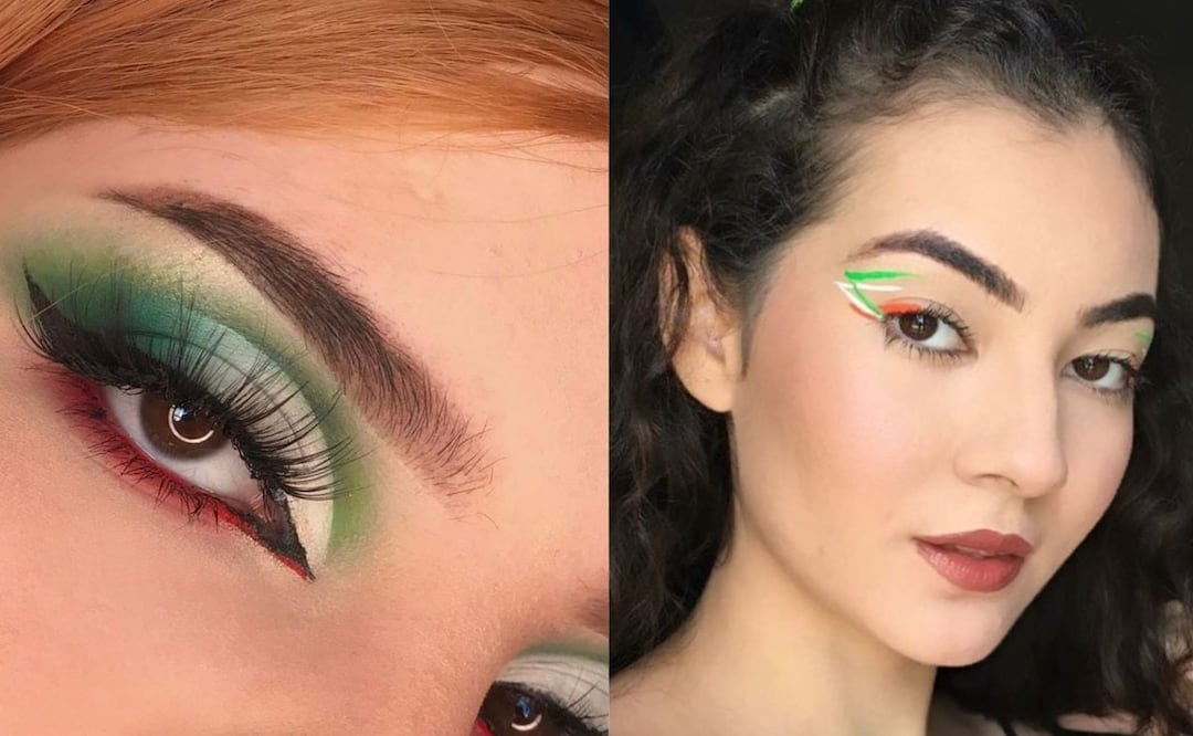 El 15 de septiembre lleva los colores patrios en tu maquillaje / Fotos: Instagram @alesosa_mua / @karyglammakeup