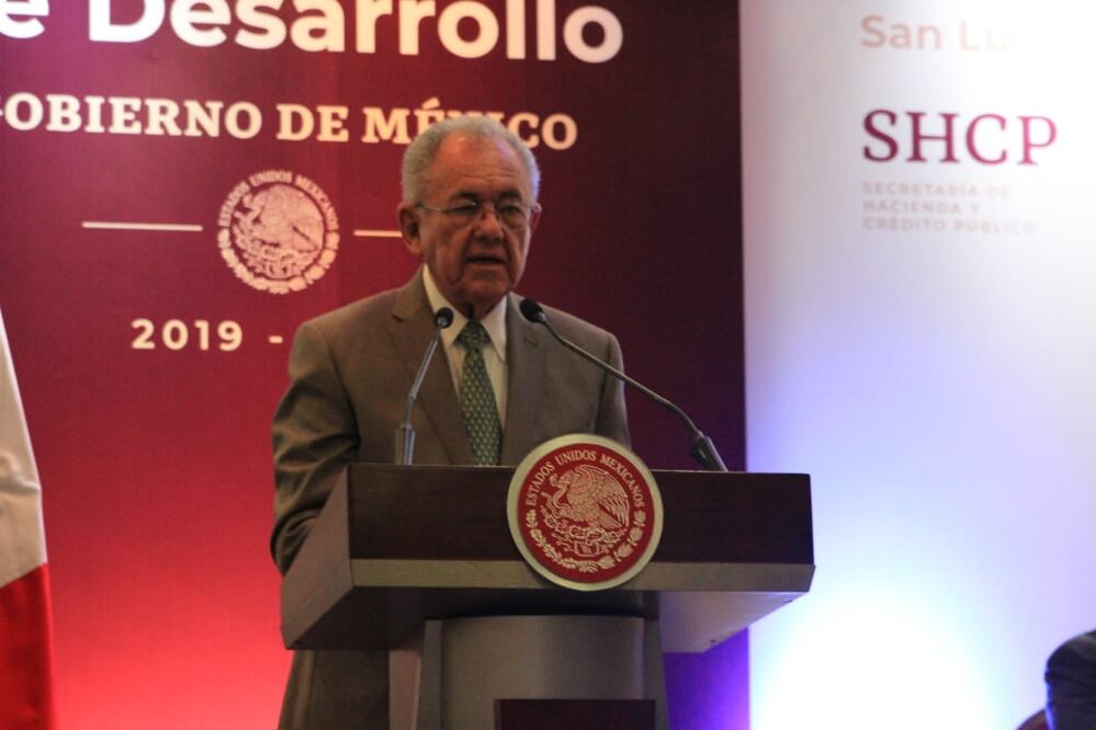 Secretario de Comunicaciones y Transportes, Javier Jiménez Espriú (Martha Alicia Blanco. EL UNIVERSAL SLP)