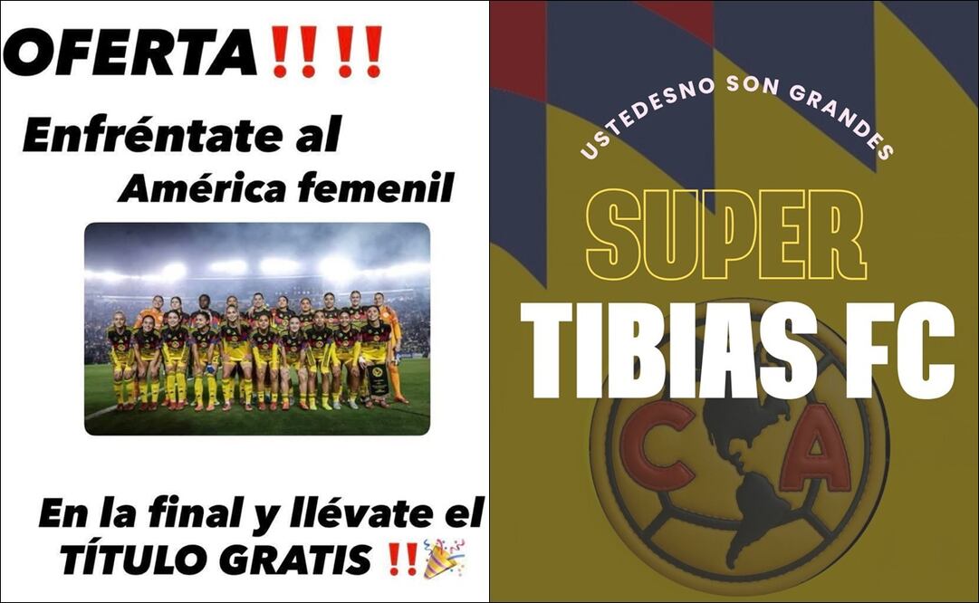 América fue blanco de los mejores memes luego de perder la final de la Liga MX Femenil con Tigres / FOTO: ESPECIAL