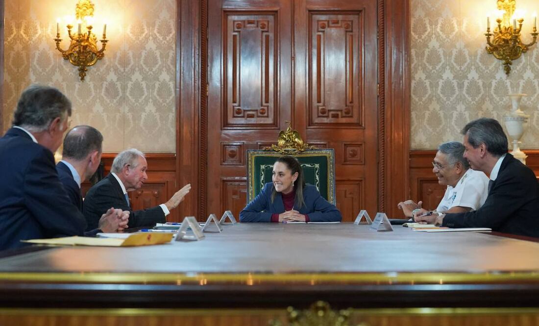 Claudia Sheinbaum se reúne en Palacio Nacional con Stephen A. Schwarzman, director de Blackstone. Foto: Presidencia
