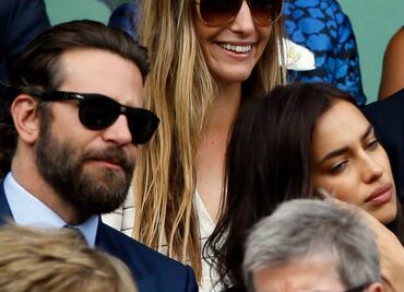 Captan pelea de Bradley Cooper e Irina en Wimbledon