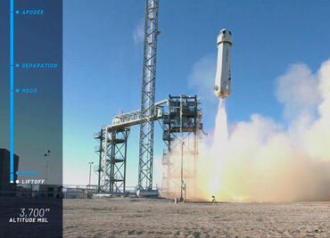 Listos para el turismo espacial, Blue Origin concluye ensayo