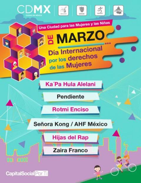 Alistan festejo por Día de la Mujer en el Zócalo