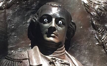 Pegan ojos saltones a monumento histórico de EU