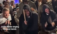 ¡Justin Bieber, hermano, ya eres mexicano! Captan al canadiense cantando banda y tocando la tambora. Foto: Tiktok