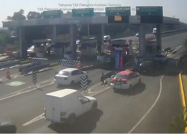Atacan a balazos a policías en la autopista Pirámides-Texcoco; hay un herido