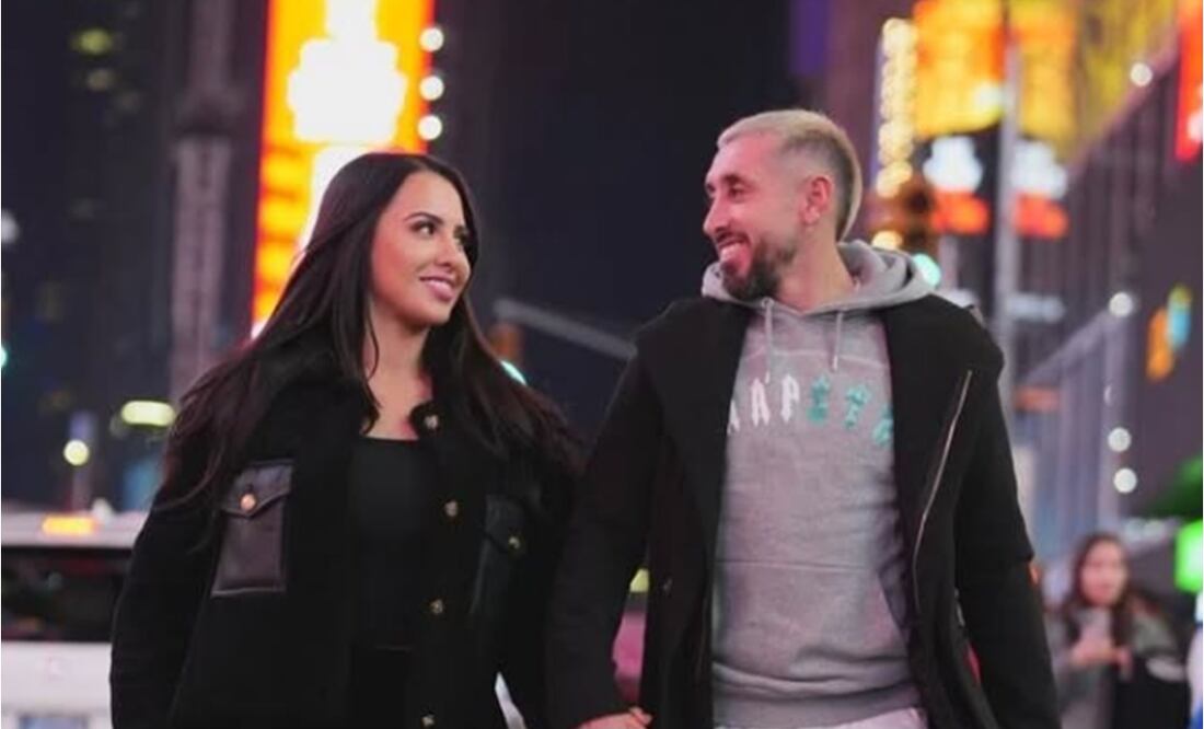 Héctor Herrera junto a Shantal Mayo - Foto: Especial