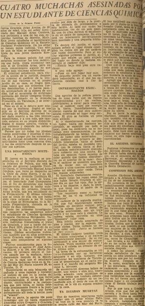 Los cuatro crímenes de "El Goyo" Cárdenas, el feminicida que impactó a México en 1942