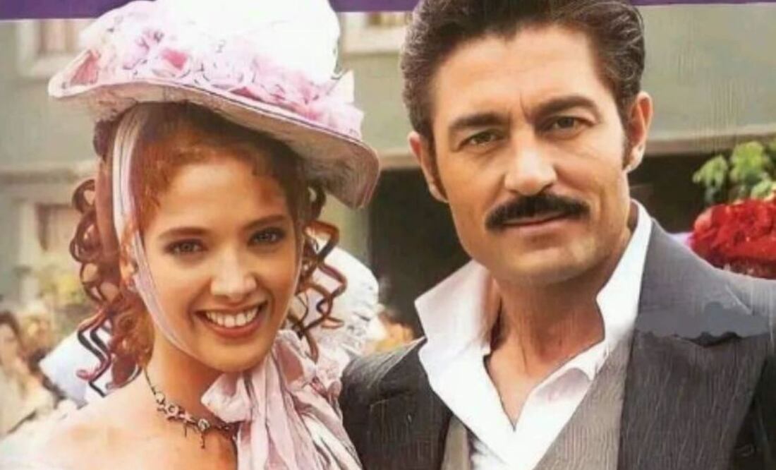 Fernando Colunga y Adela Noriega en la telenovela "Amor real" de 2003. Fuente: Instagram @fer.nandocolunga.fans