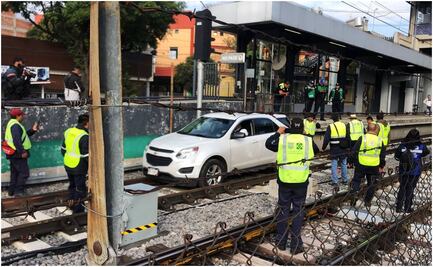 Tren Ligero, con servicio parcial tras ingreso de una camioneta a las vías