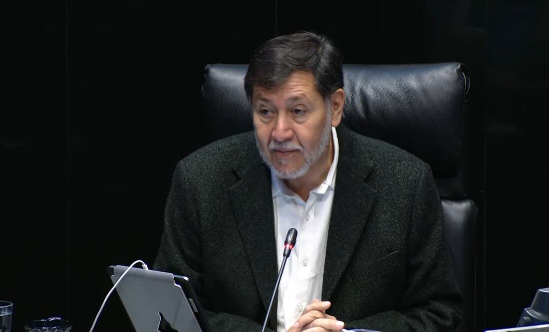 Gerardo Fernández Noroña, presidente de la Mesa Directiva del Senado, este miércoles 23 de julio. Foto: Especial