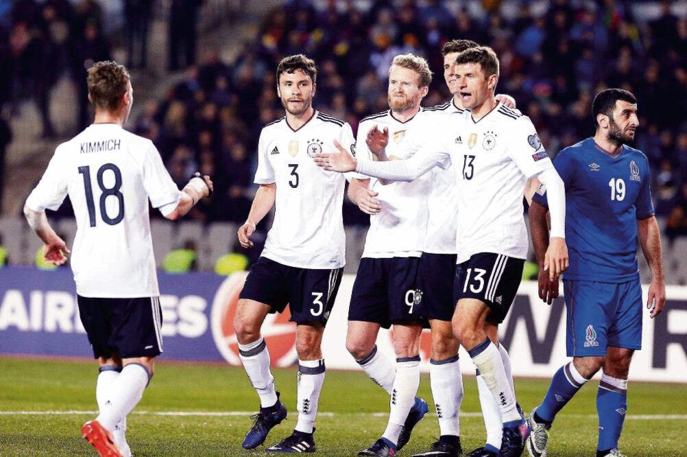 La selección alemana sigue con paso perfecto en las eliminatorias (ZURAB KURTSIKIDZE. EFE)