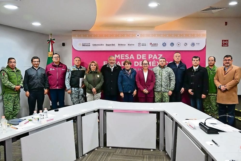 La Mesa de Paz se llevo a cabo en instalaciones del C5 de Ecatepec. Foto: Especial