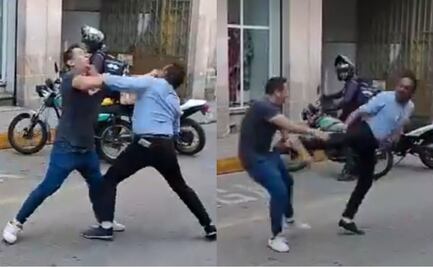 ¡Al estilo Street Fighter! Hombres protagonizan épica pelea en calles de Morelia y video se viraliza