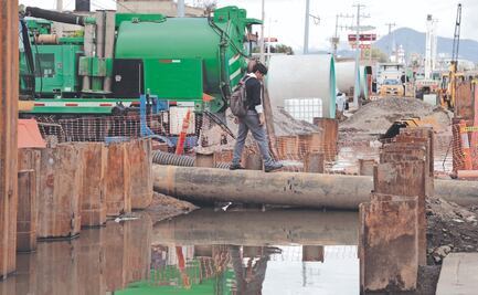 Llegó la lluvia antes que el nuevo colector a Chalco 