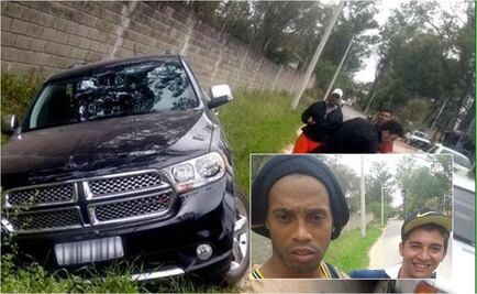 Ronaldinho, ileso tras accidente automovilístico 